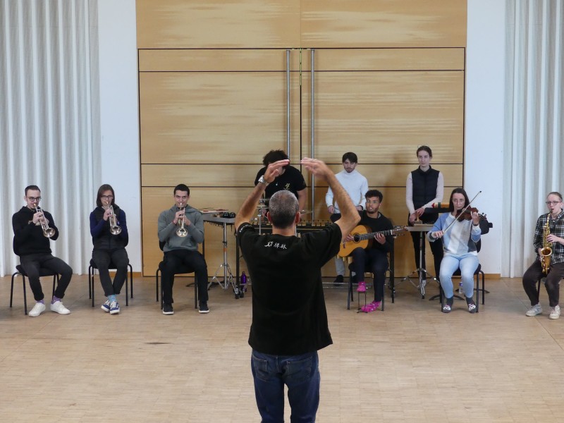 Performance soundpainting, photo Elise Rougeron