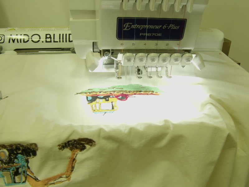 Brodeuse électrique à Bliiida, Workshop Metz / Épinal, novembre 2024, © ÉSAL