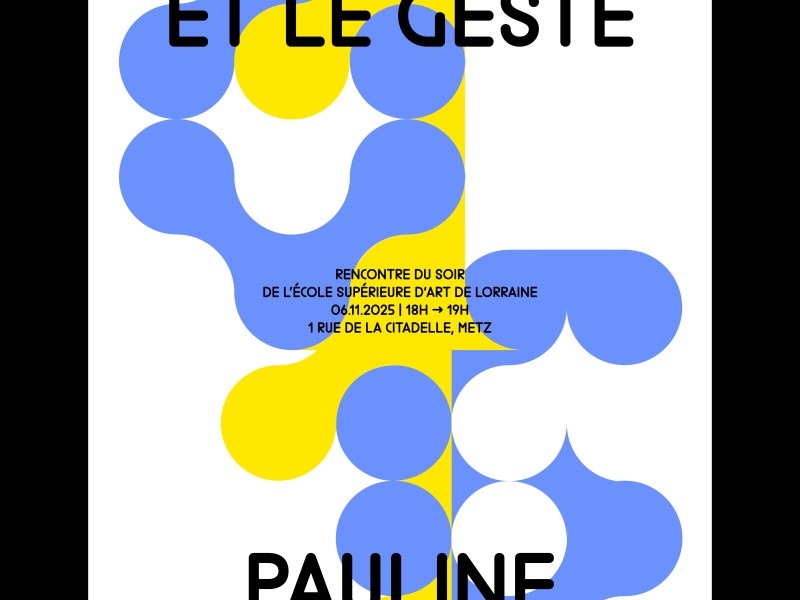 Caractères typo : prélettres by Eloisa Perez et Peom editions. Visuel : étudiant·es de 2e année Communication, accompagné·es par Marie L'écrivain et Léo Coquet.