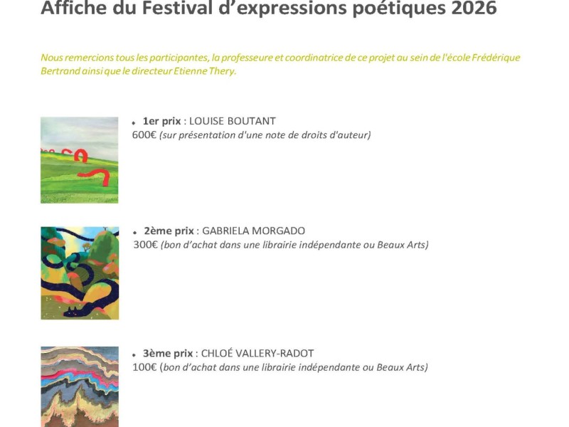 Communique des Lauréats, 2025