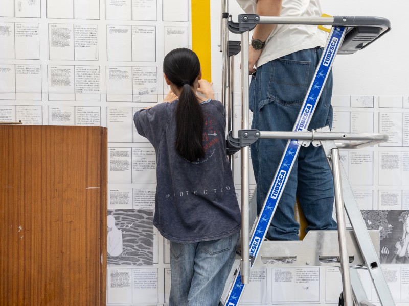 Installation diplômes DNSEP Communication 2024, © Romain Gamba