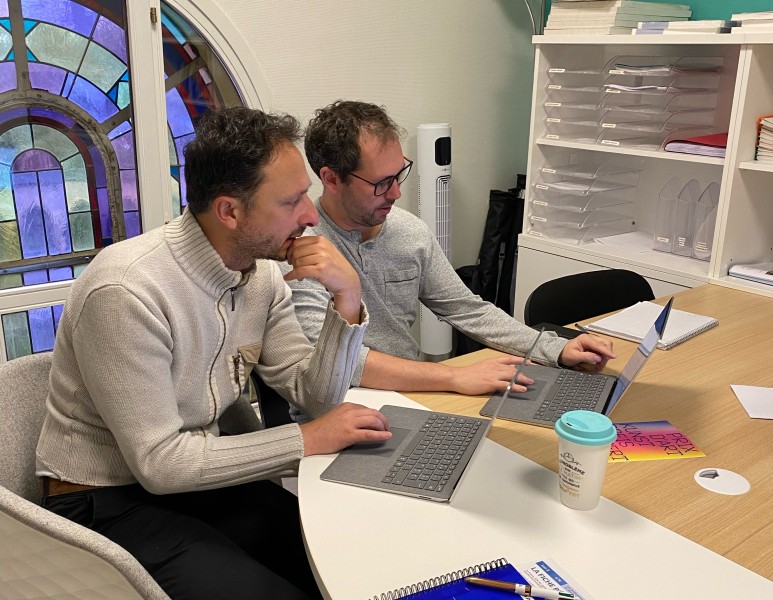 Renaldo Greco et Grégory Beaumont, responsables des études musique et danse