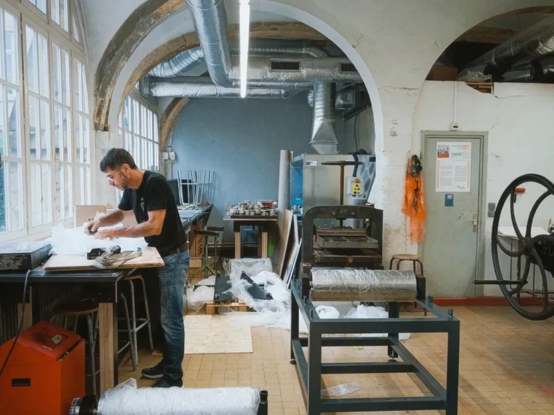 presses en salle gravure © torculos ribes